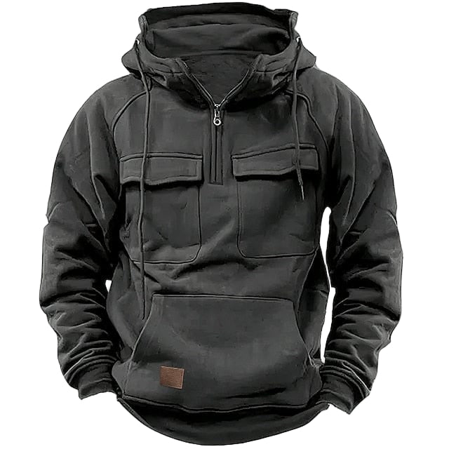 Herren Hoodie Kapuzenpullover Modernes Design für Winter Freizeit 0