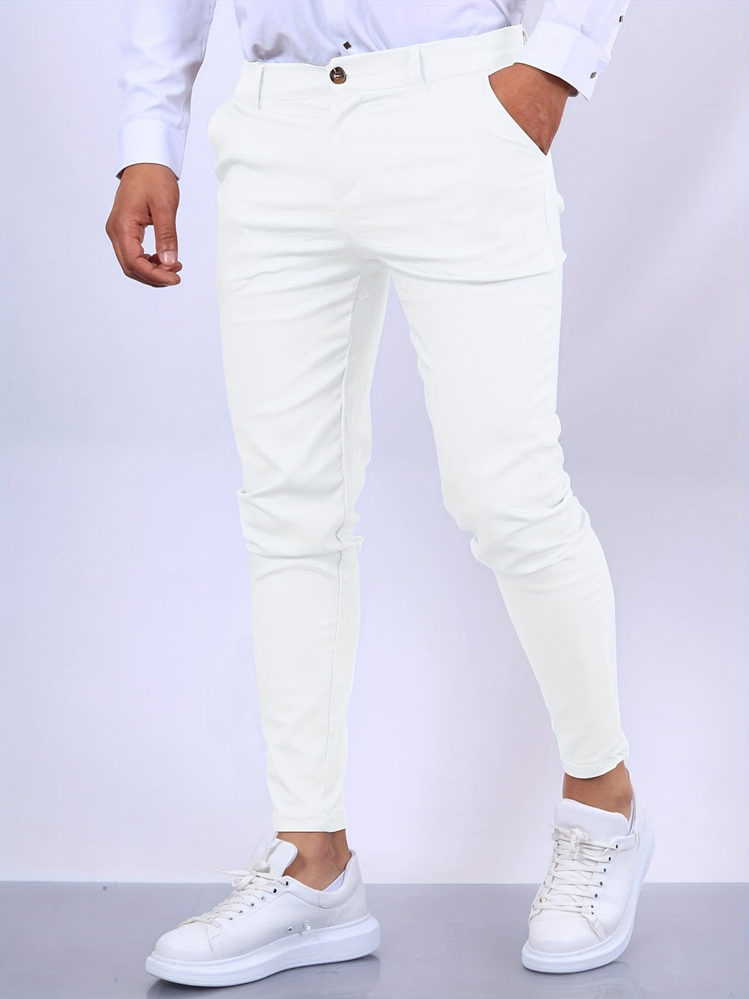 Herren Hosen Slim Fit Modernes Design Vielseitig Kombinierbar 0