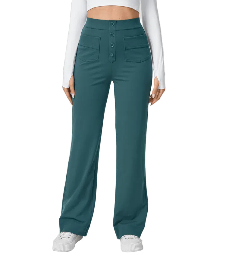 Herren Hosen mit Knopfleiste Bequem und Modern 0
