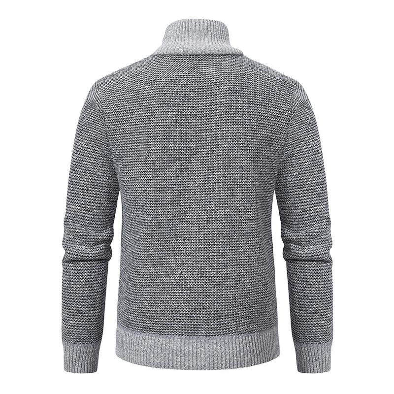 Herren Hybrid Pullover mit klassischem Kragen 5