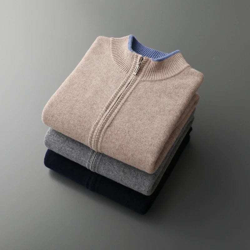 Herren Jacke mit Reißverschluss im minimalistischen Stil 8