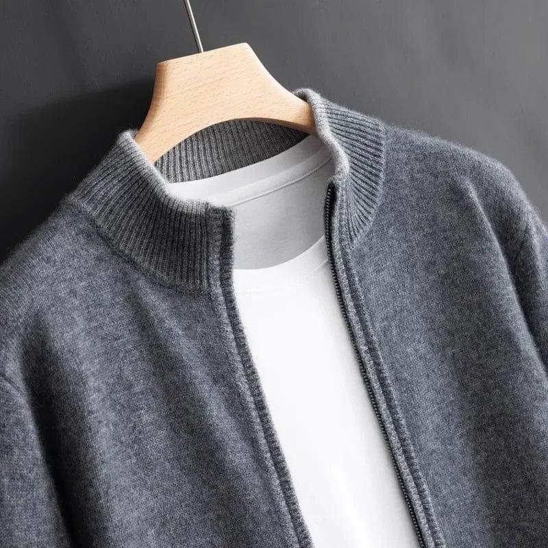 Herren Jacke mit Reißverschluss im minimalistischen Stil 9