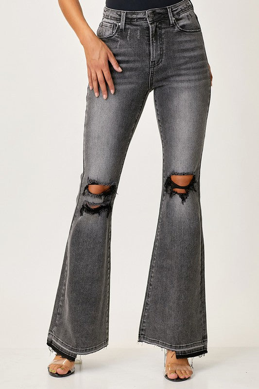 Herren Jeans Faded Flair Denim Schwarz 1