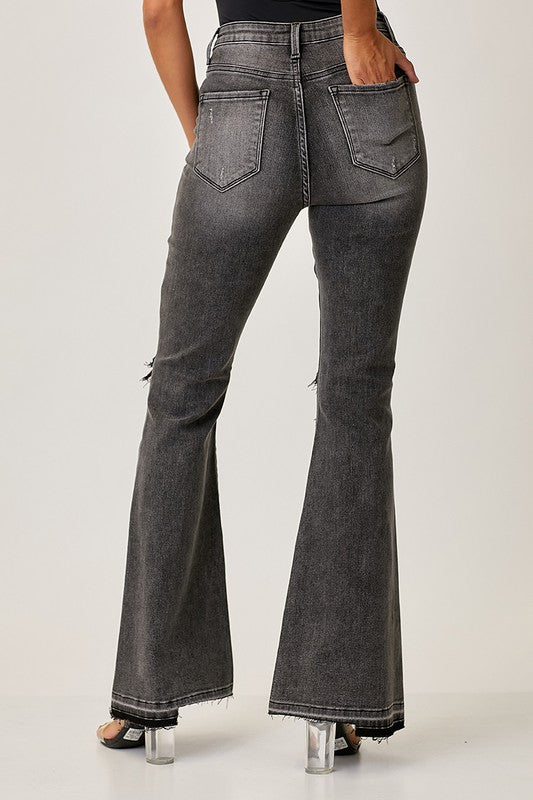 Herren Jeans Faded Flair Denim Schwarz 3