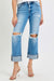 Herren Jeans Straight Fit Denim mit Umschlagbarem Saum 1