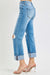Herren Jeans Straight Fit Denim mit Umschlagbarem Saum 3