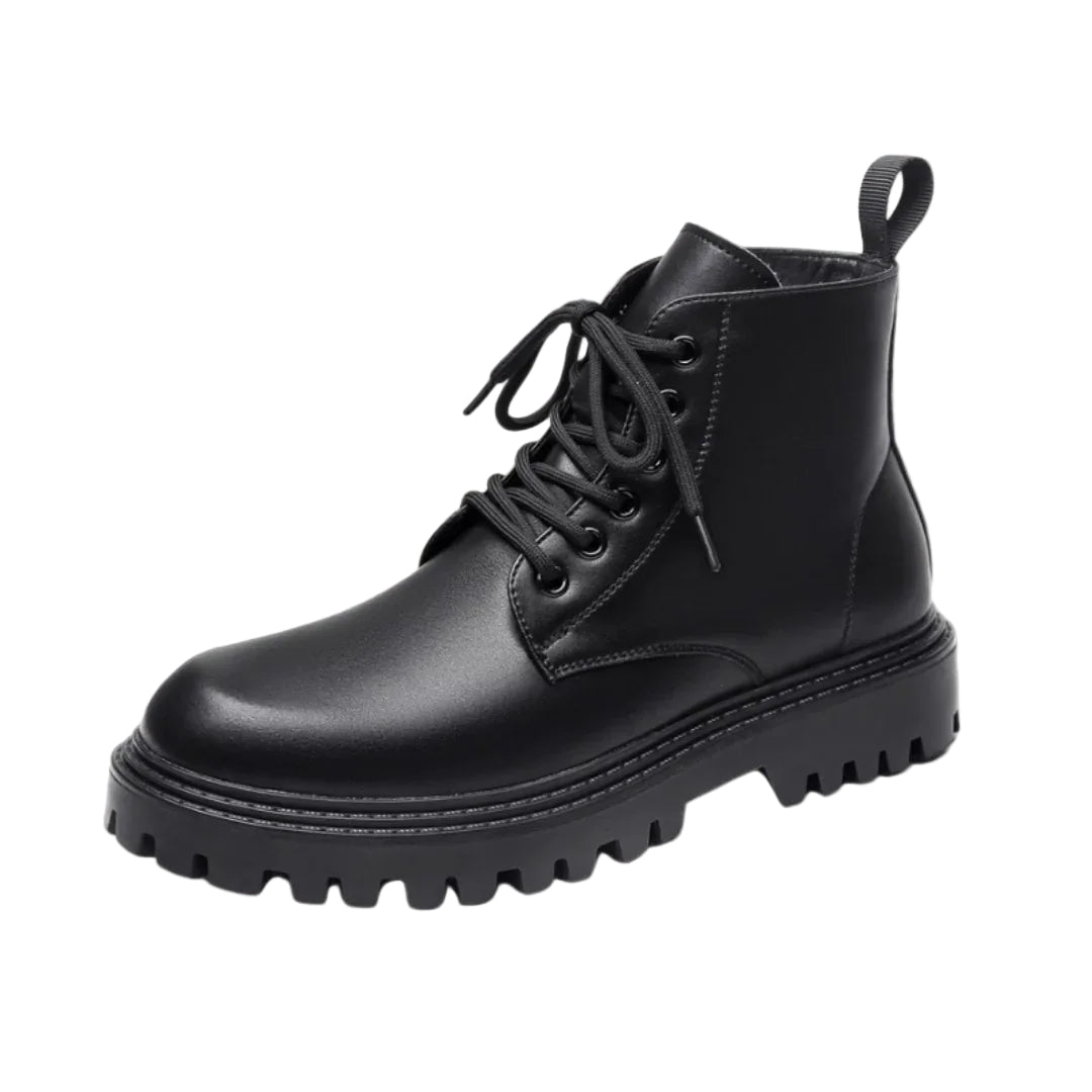 Herren Kampfstiefel mit Klobiger Sohle für Outdoor und Freizeit 0