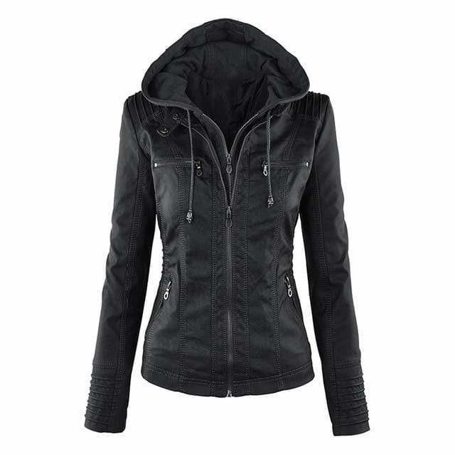 Herren Kapuzenjacke im Vintage-Stil aus Kunstmaterial 1