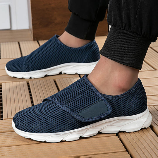 Herren Komfort Schuhe für breite Füße mit verstellbarem Design 7