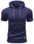 Herren Kurzarm Hoodie Modernes Design Leichtes Material 4