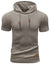 Herren Kurzarm Hoodie Modernes Design Leichtes Material 6