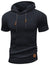 Herren Kurzarm Hoodie Modernes Design Leichtes Material 8