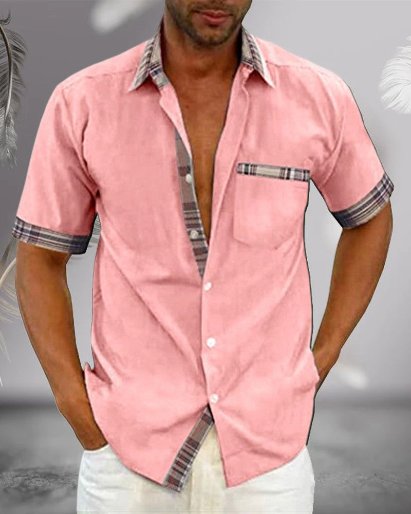 Herren Kurzarmhemd Francesco Stilvolles Design Komfort 6
