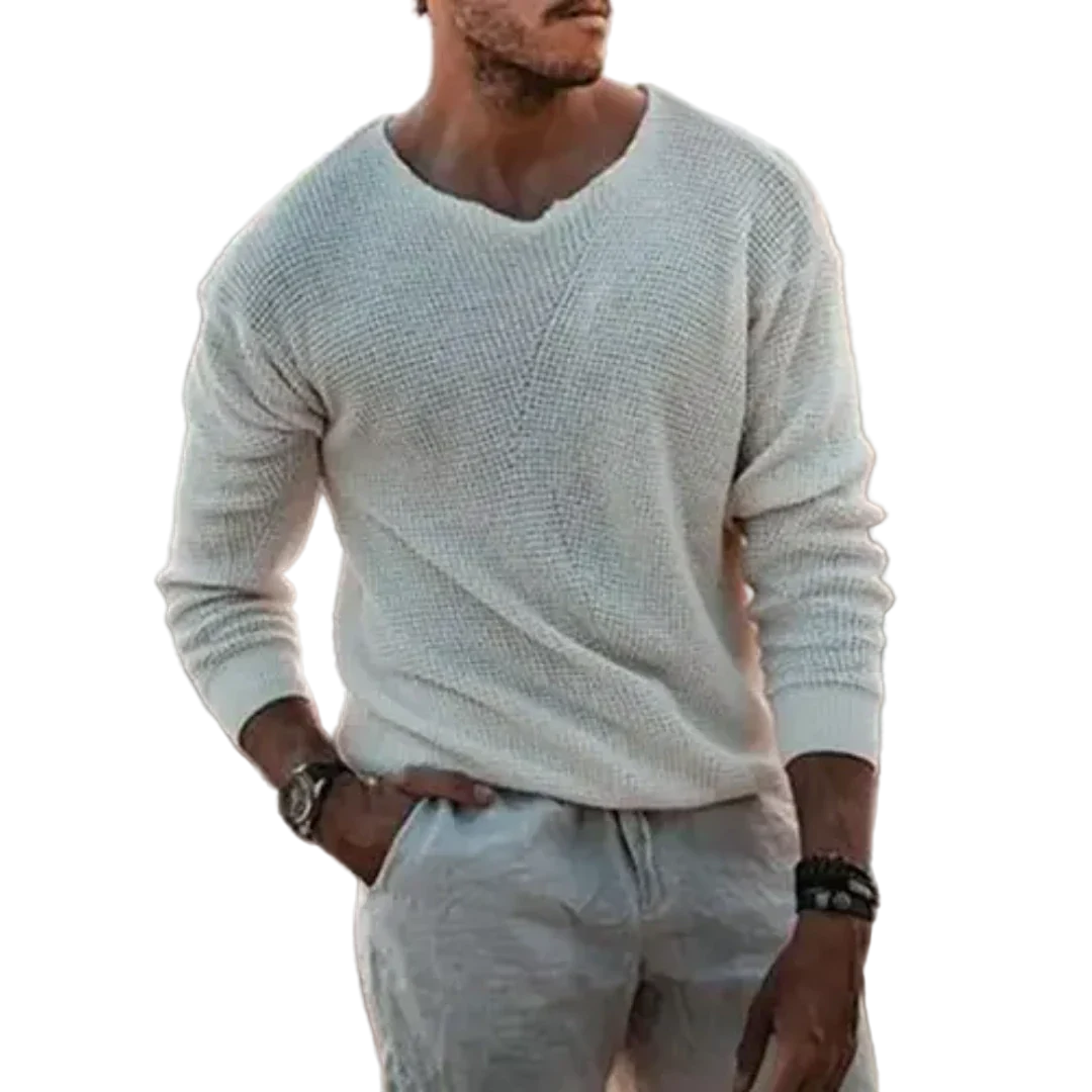 Herren Langarm Pullover Klassisch Strickmaterial 0