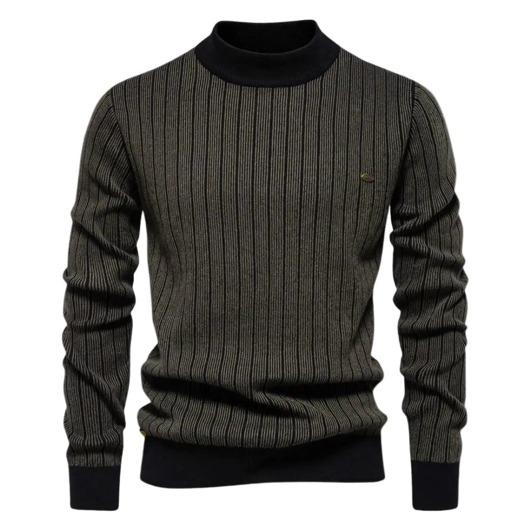 Herren Langarmpullover Gestreift 0