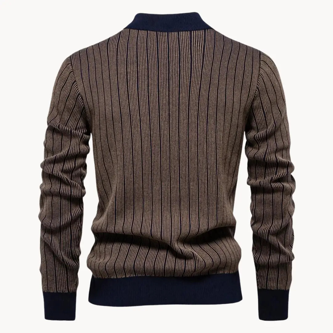 Herren Langarmpullover Gestreift 3
