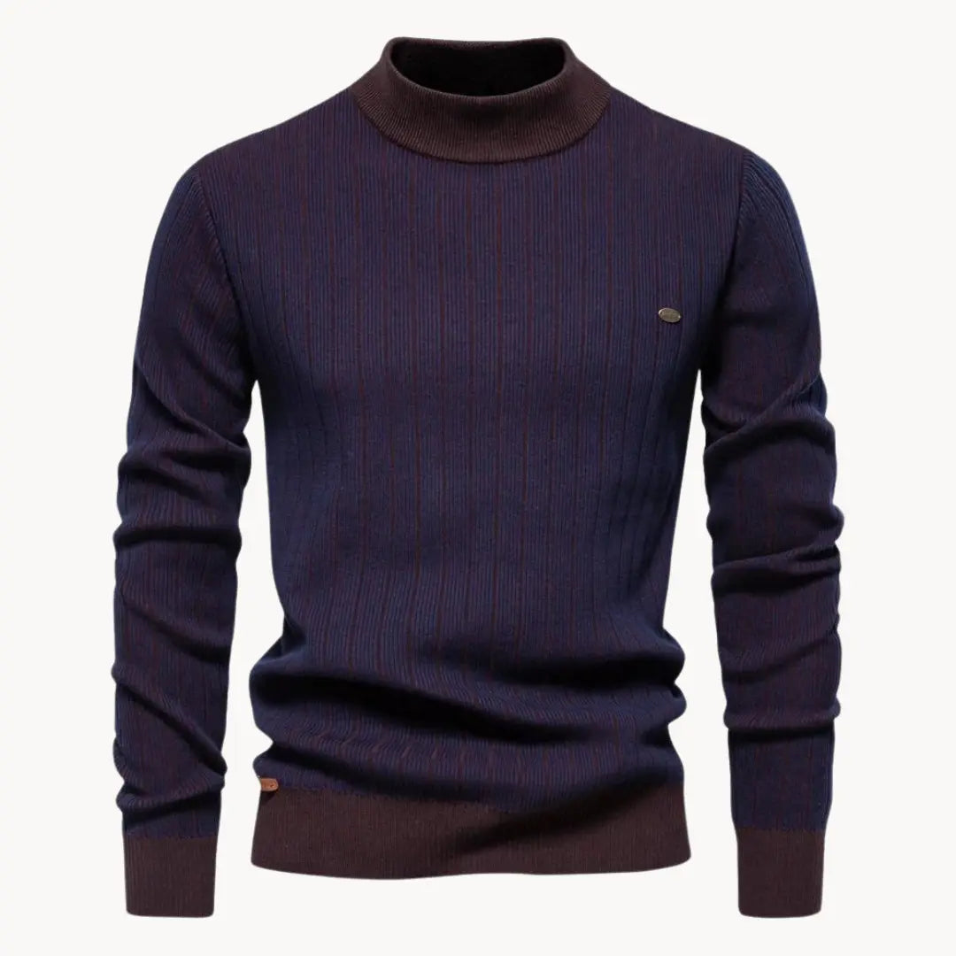 Herren Langarmpullover Gestreift 6