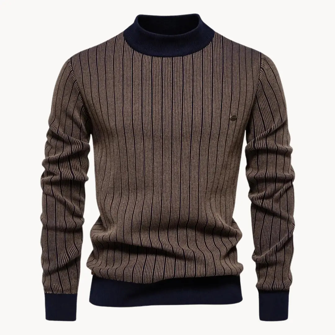 Herren Langarmpullover Gestreift 7