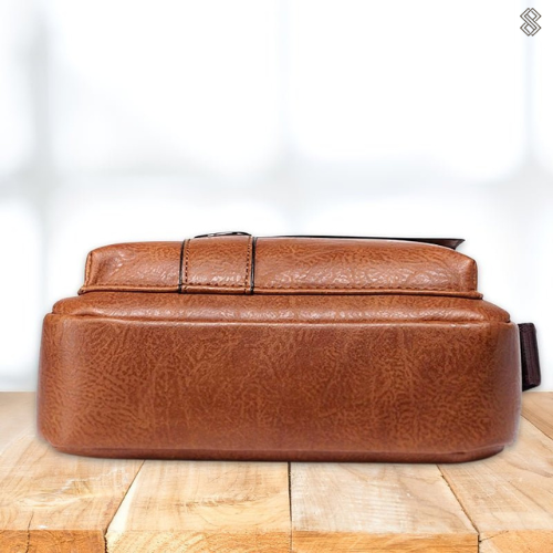 Herren Laptoptasche Multifunktional Leder 15,6 Zoll 6