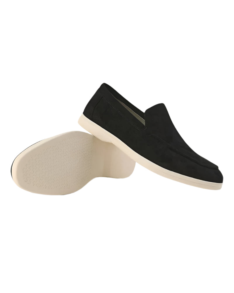 Herren Loafers Bequeme Slip-On Wildleder Schuhe 0