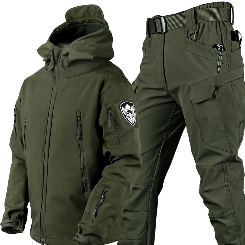 Herren Outdoor Jacke und Hose wind- und wasserdicht 3