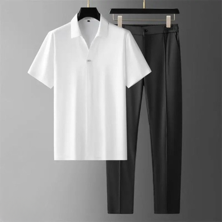 Herren Polo Set Sportlich Hochwertiger Stoff 9