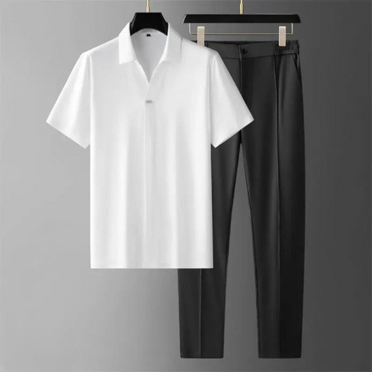 Herren Polo Set Sportlich Hochwertiger Stoff 9