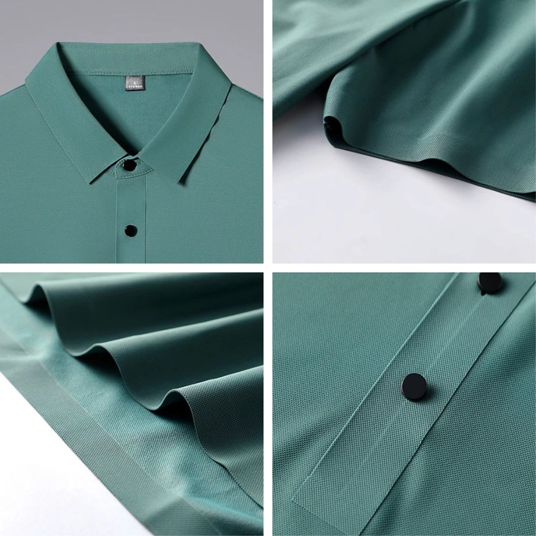 Herren Polo Shirt Leistungsstark Atmungsaktiv 5