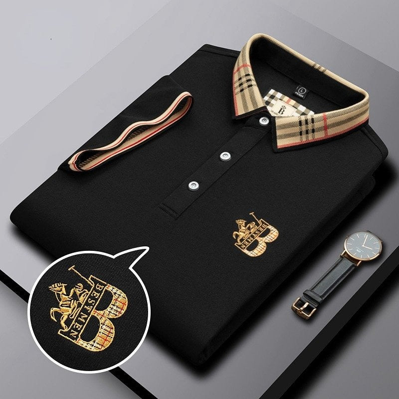 Herren Polohemd Modernes Design Komfortabler Stoff 6