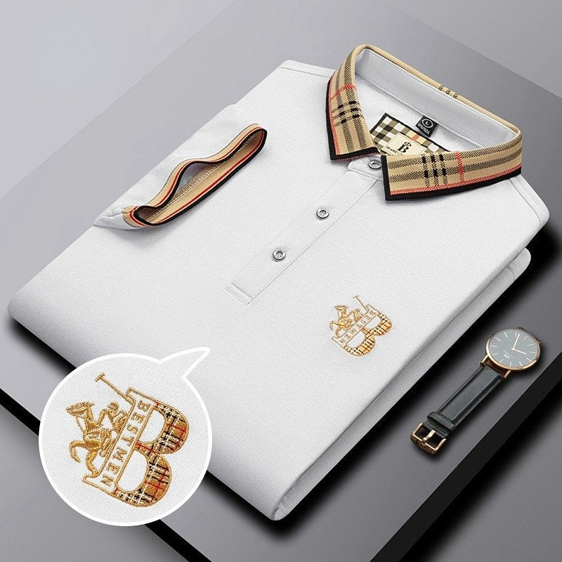 Herren Polohemd Modernes Design Komfortabler Stoff 7
