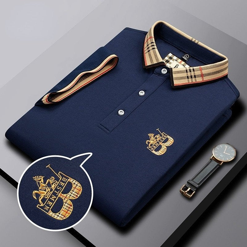Herren Polohemd Modernes Design Komfortabler Stoff 8