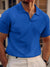 Herren Poloshirt Casual Waffelgewebe V-Kragen 3