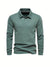Herren Poloshirt Langarm Klassischer Kragen Atmungsaktive Baumwolle 4