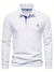 Herren Poloshirt Langarm Tailliert Baumwolle mit Kontrastdetails 5