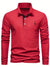 Herren Poloshirt Langarm Tailliert Baumwolle mit Kontrastdetails 6