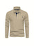 Herren Poloshirt Langarm Tailliert Baumwolle mit Kontrastdetails 7