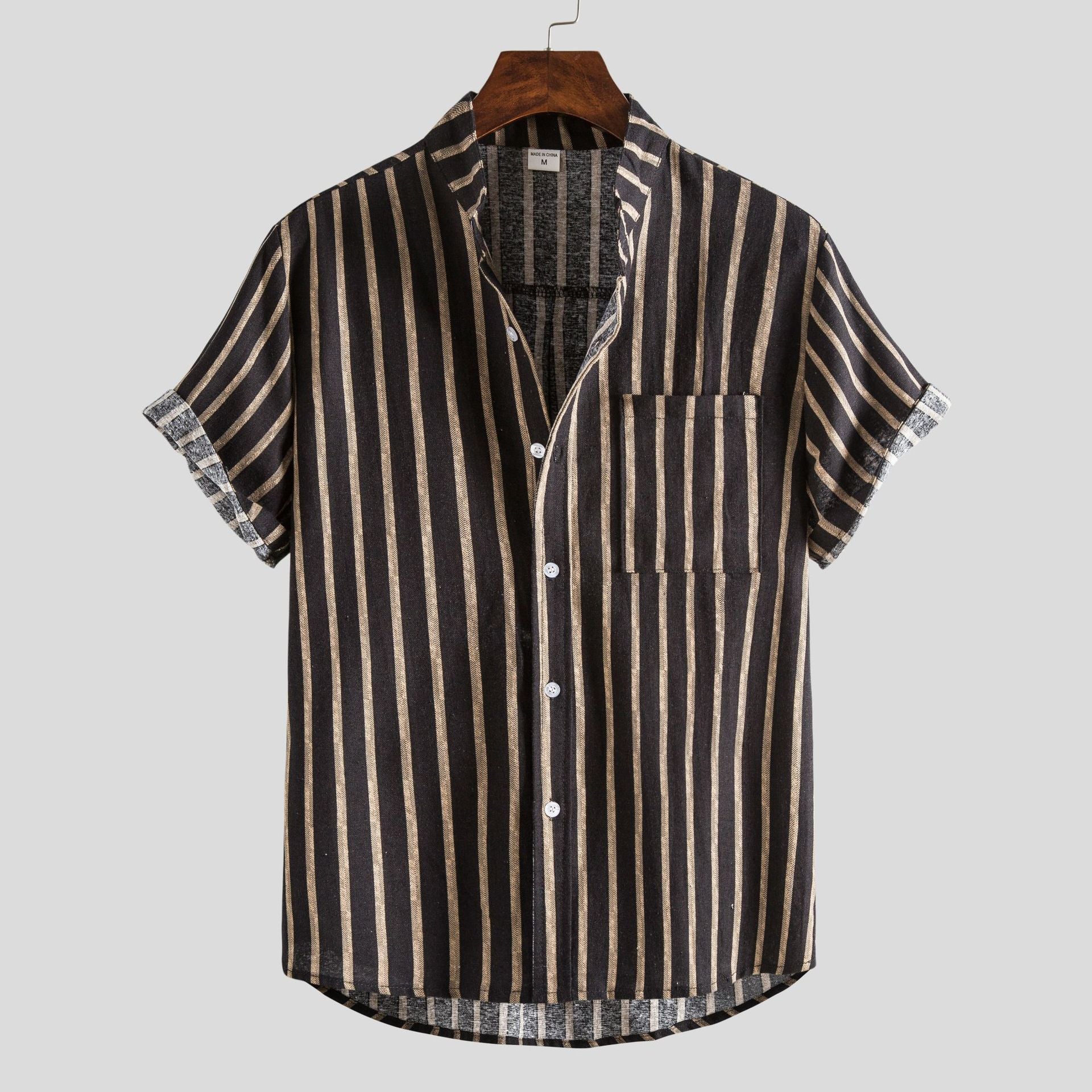 Herren Poloshirt Lebhaftes Druckdesign Baumwollmischung 4
