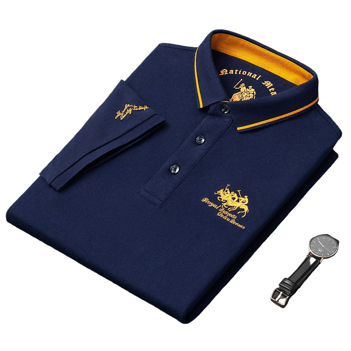 Herren Poloshirt Modernes Design Mischgewebe 0
