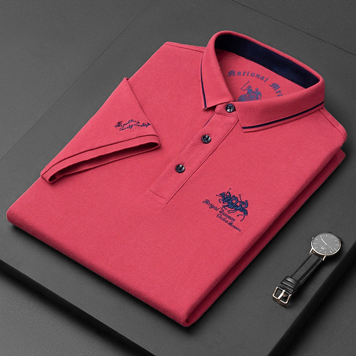 Herren Poloshirt Modernes Design Mischgewebe 2