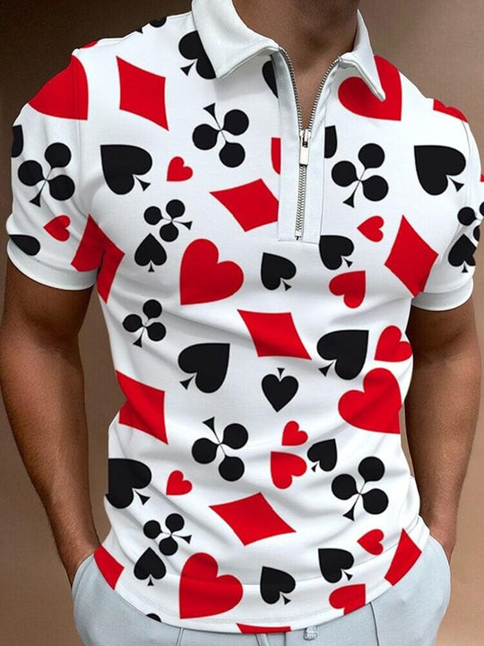 Herren Poloshirt mit Umlegekragen und Kontrastfarbe 8