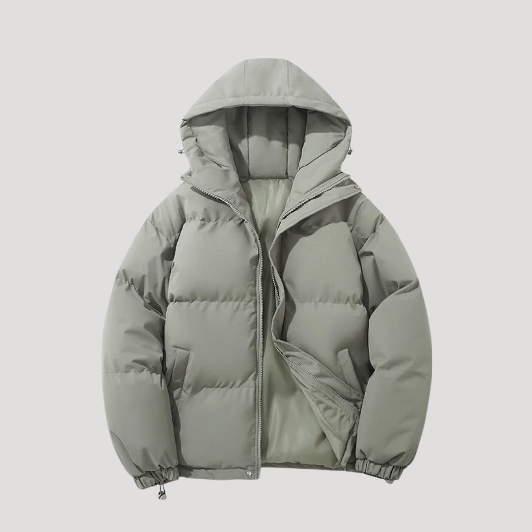 Herren Pufferjacke mit Kapuze für den Winter 2