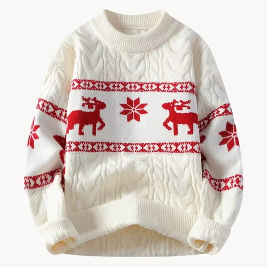 Herren Pullover Zeitloses Design mit Rundhalsausschnitt und Dekorativen Bändern 5