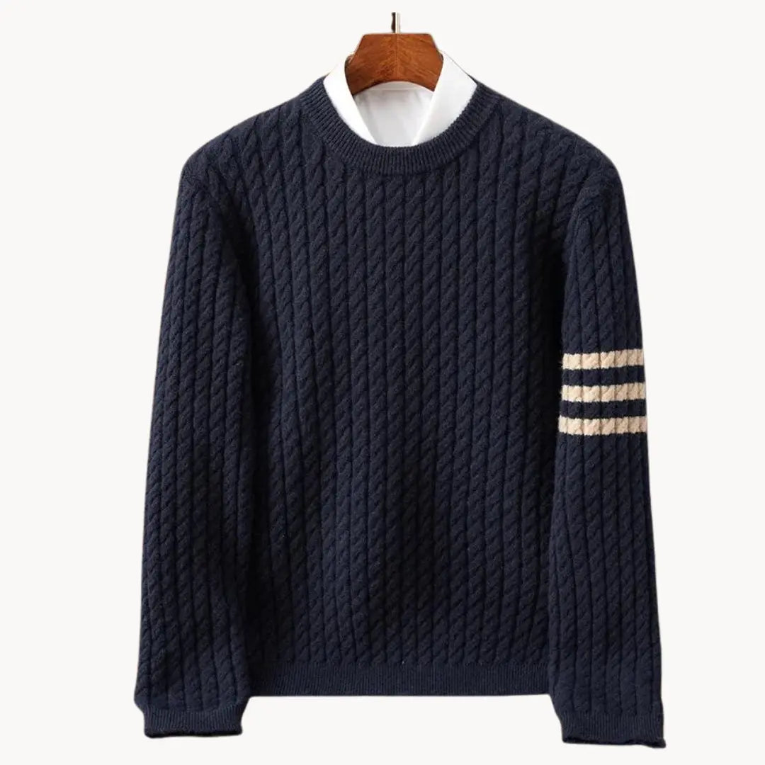 Herren Pullover gestrickt im Crewneck Stil 0