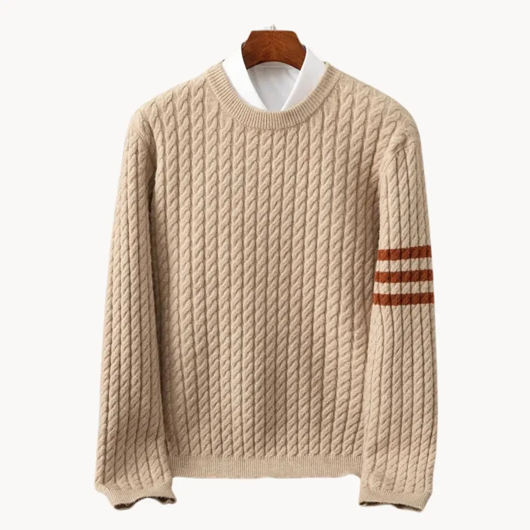 Herren Pullover gestrickt im Crewneck Stil 9