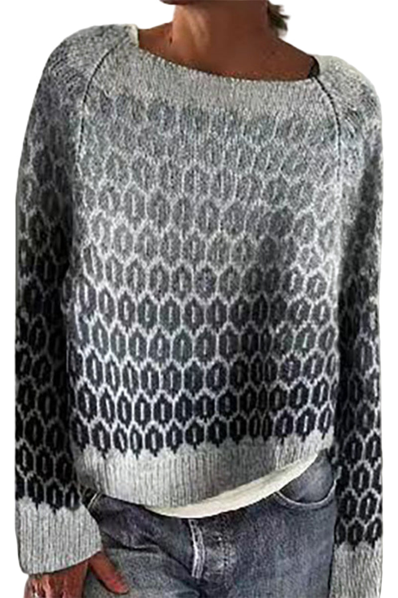 Herren Pullover mit Farbblockierung und Rundhalsausschnitt 0