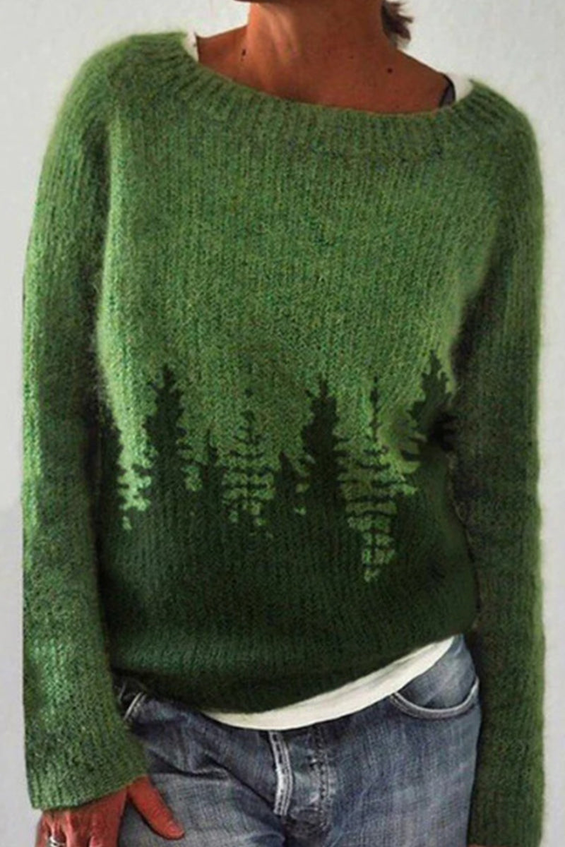 Herren Pullover mit Farbblockierung und Rundhalsausschnitt 1