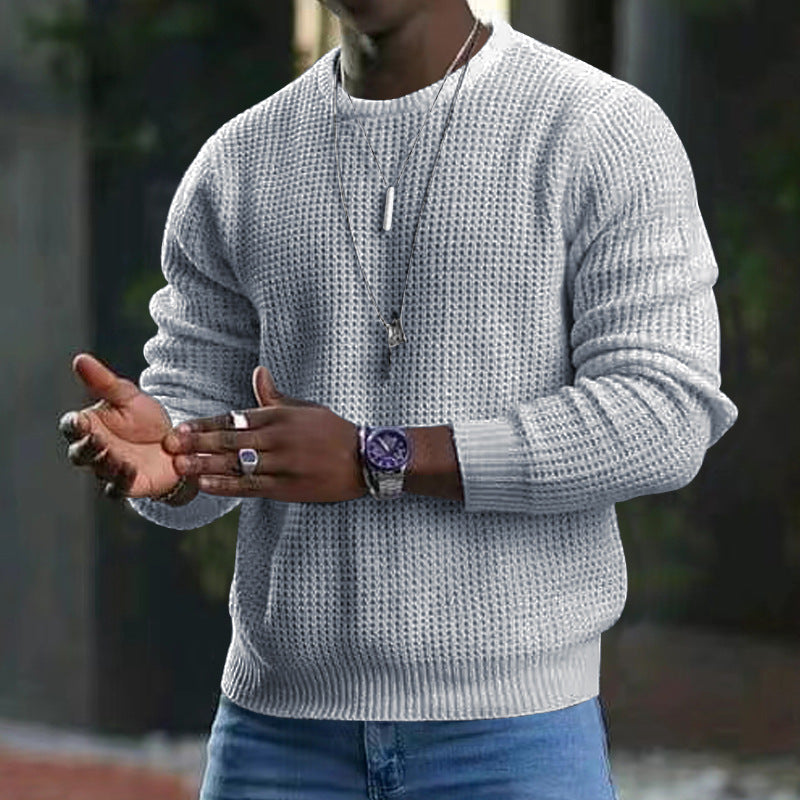 Herren Pullover mit Rundhalsausschnitt und langem Arm aus hochwertigem Material 5