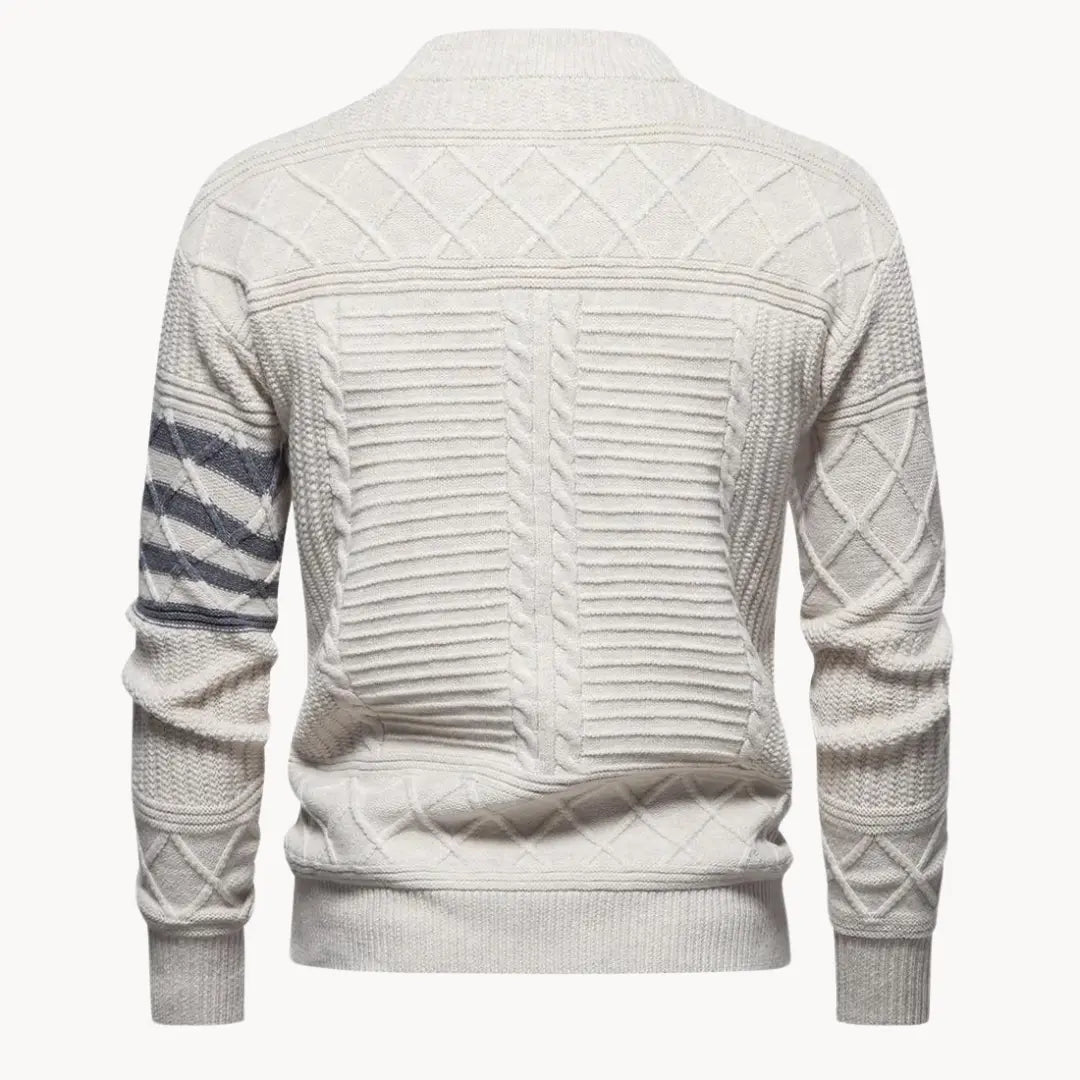Herren Pullover mit Rundhalsausschnitt und minimalistischer Silhouette 3