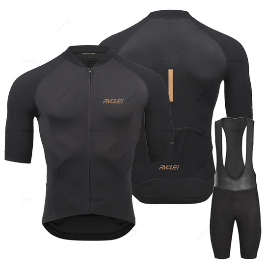 Herren Radsport Trikot Set Langarm Atmungsaktiv 0
