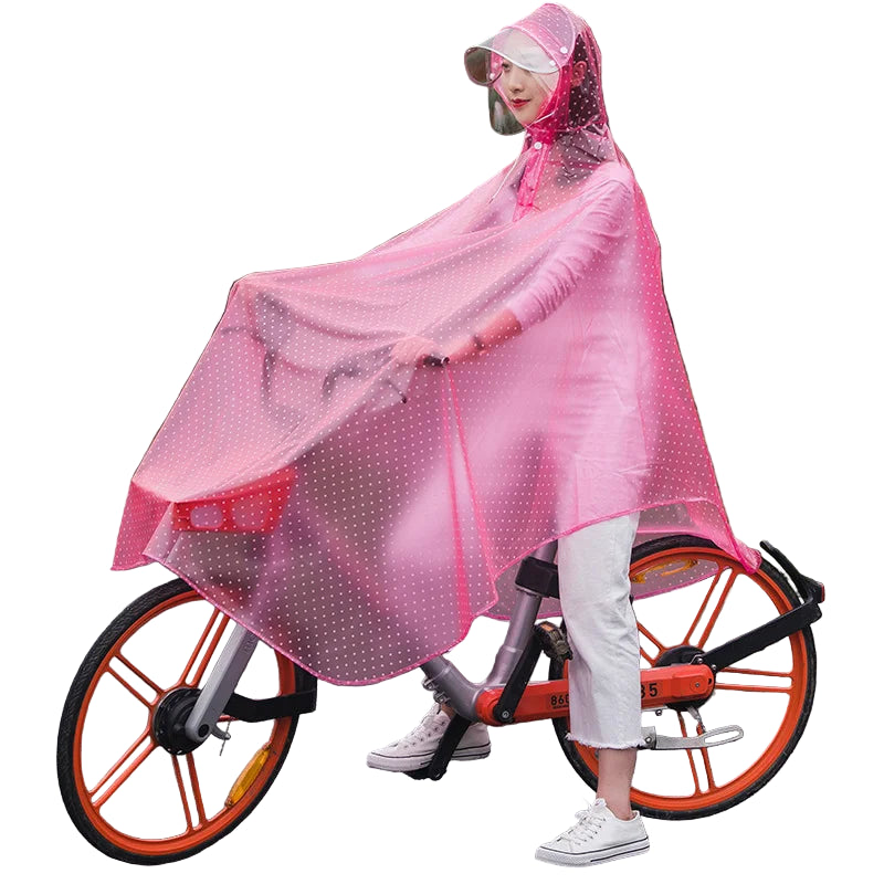 Herren Regenponcho für Fahrräder und Motorräder aus PVC 1